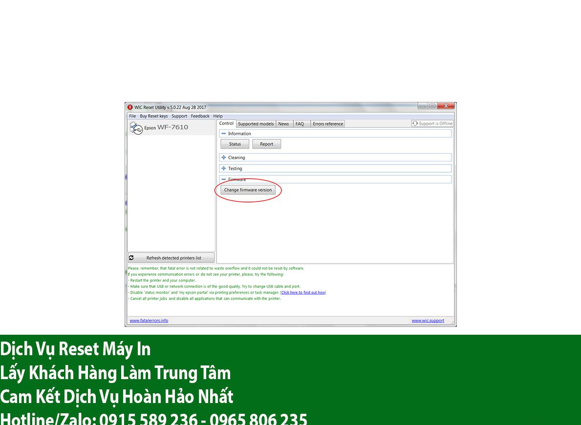 Key Firmware May In Epson WF-7610 Step 2